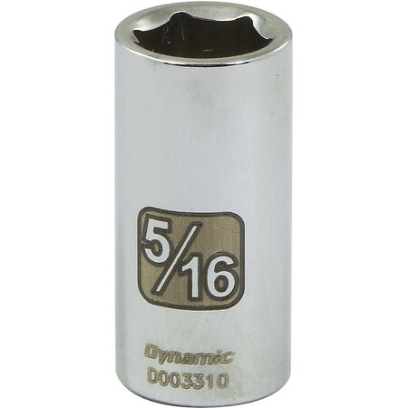 Dynamic 1/4" Drive, 5/16" SAE Socket, 6 Points D003310
